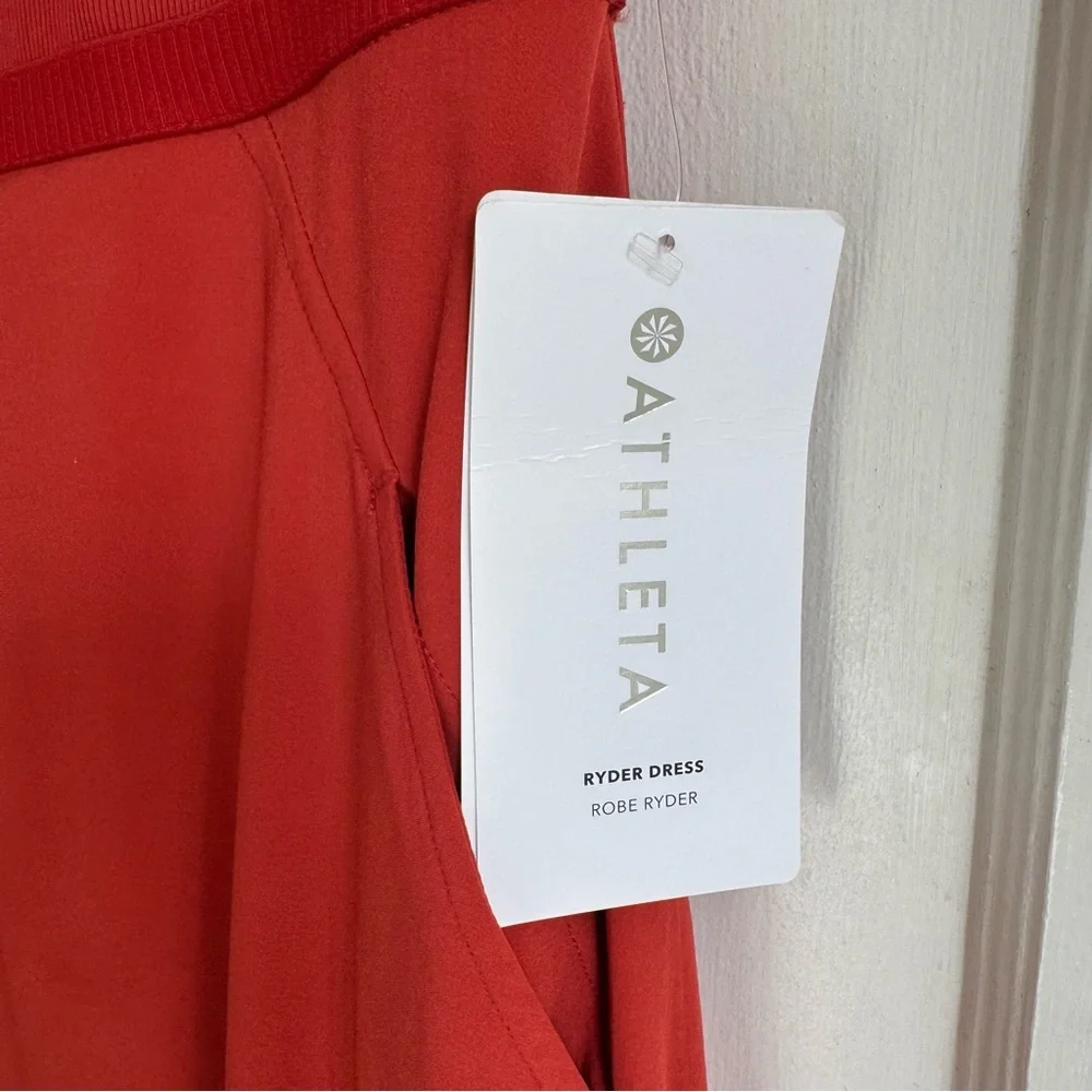 Athleta Ryder Cap Sleeve Cut Out Back Midi Dress - Picture 4 of 9